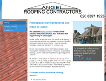 Tablet Screenshot of angel-roofing-chessington.co.uk